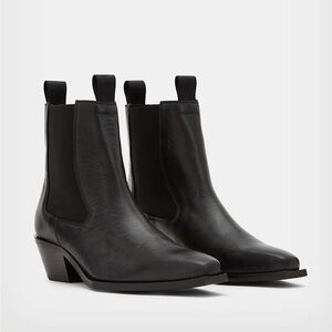 Allsaints Vally Black Leather Boots